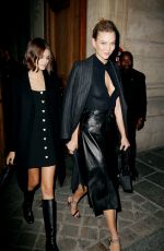 KARLIE KLOSS and KAIA GERBER at Karl Lagerfeld Tribute in Paris 09/25/2019