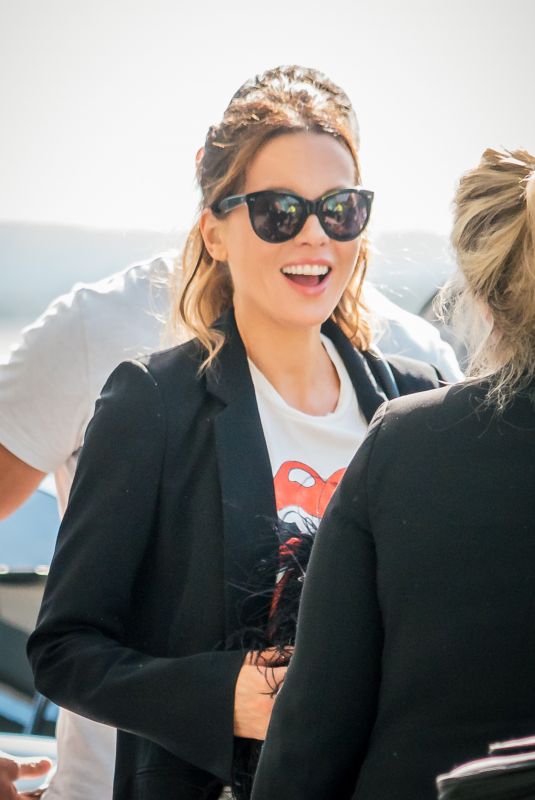 KATE BECKINSALE at Heathrow Airport in London 09/14/2019