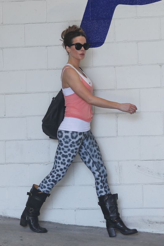 KATE BECKINSALE Leaves Gym in Beverly Hills 09/24/2019