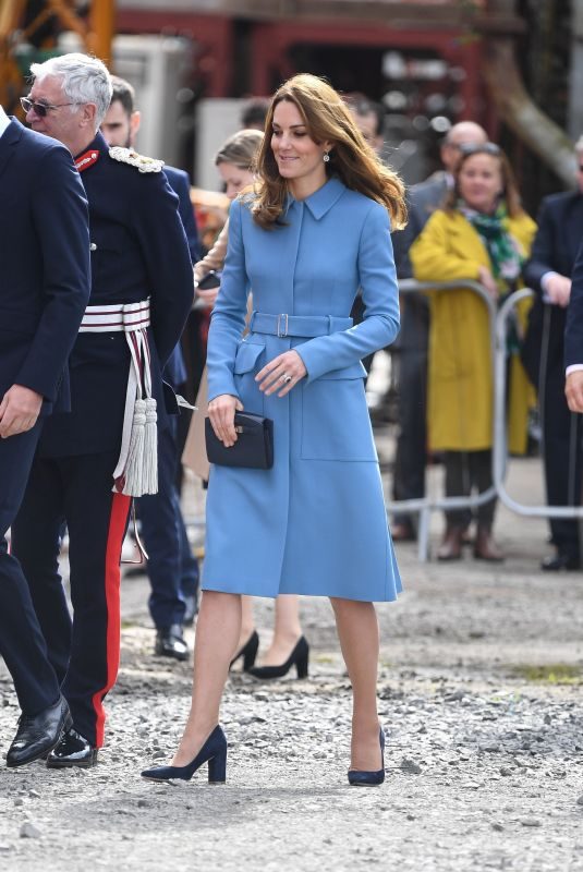 KATE MIDDLETON at Naming Ceremony for the Rss Sir David Attenborough in Birkenhead 09/26/2019