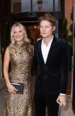 KATE MOSS Arrives at Hotel de Crillon in Paris 09/23/2019