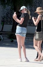 KATE UPTON in Denim Shorts at Panathenaic Stadium in Athens 09/03/2019