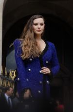 KATHERINE LANGFORD at Balmain Show at Paris Fashion Week 09/27/2019