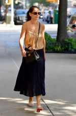 KATIE HOLMES Out and About in New York 09/23/2019
