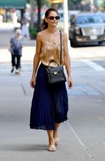 KATIE HOLMES Out and About in New York 09/23/2019