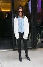 KATIE HOLMES Out at New York Fashion Week 09/05/2019