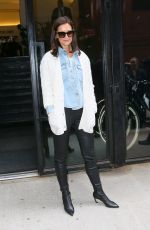 KATIE HOLMES Out at New York Fashion Week 09/05/2019