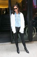 KATIE HOLMES Out at New York Fashion Week 09/05/2019