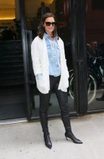 KATIE HOLMES Out at New York Fashion Week 09/05/2019