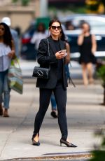 KATIE HOLMES Out in New York 09/03/2019