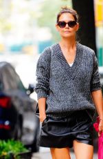 KATIE HOLMES Out in New York 09/11/2019