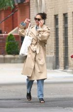 KATIE HOLMES Out in New York 09/16/2019