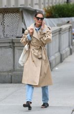 KATIE HOLMES Out in New York 09/16/2019