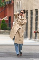 KATIE HOLMES Out in New York 09/16/2019