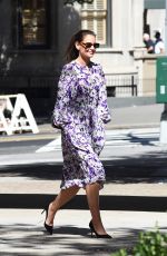 KATIE HOLMES Out in New York 09/17/2019