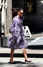 KATIE HOLMES Out in New York 09/17/2019