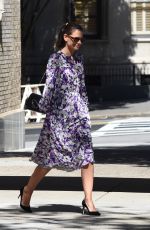 KATIE HOLMES Out in New York 09/17/2019