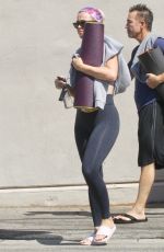 KATY PERRY in Tights Leaves Yoga Studio in Los Angeles 09/23/2019