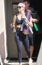 KATY PERRY in Tights Leaves Yoga Studio in Los Angeles 09/23/2019