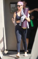 KATY PERRY in Tights Leaves Yoga Studio in Los Angeles 09/23/2019