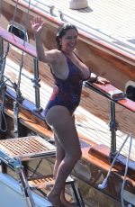 KELLY BROOK in Swimsuit on Holiday in Turkey 08/29/2019