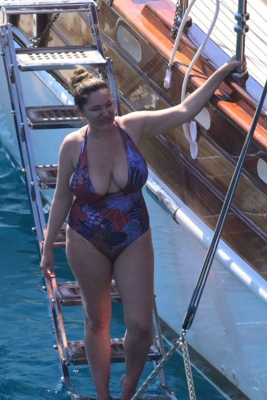 KELLY BROOK in Swimsuit on Holiday in Turkey 08/29/2019