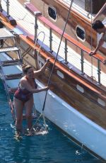 KELLY BROOK in Swimsuit on Holiday in Turkey 08/29/2019