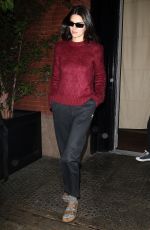 KENDALL JENNER Leaves Mercer Hotel in New York 09/12/2019