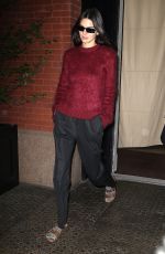 KENDALL JENNER Leaves Mercer Hotel in New York 09/12/2019