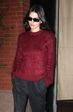 KENDALL JENNER Leaves Mercer Hotel in New York 09/12/2019