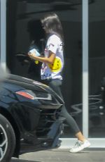 KENDALL JENNER Takes Her Ferrari for a Service in Beverly Hills 09/03/2019