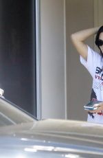 KENDALL JENNER Takes Her Ferrari for a Service in Beverly Hills 09/03/2019