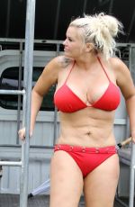 KERRY KATON in a Red Bikini at a Beach in Koh Samui 08/25/2019