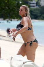 KERRY KATONA in a Polka Dot Bikini at a Beach in Thailand 08/28/2019