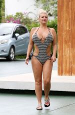 KERRY KATONA in Swimsuit at Chi Residence Beach Resort in Koh Samui 08/29/2019