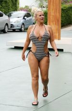 KERRY KATONA in Swimsuit at Chi Residence Beach Resort in Koh Samui 08/29/2019