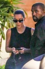 KIM KARDASHIAN and Kanye West at Cafe Habana in Malibu 08/31/2019