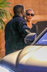 KIM KARDASHIAN and Kanye West at Cafe Habana in Malibu 08/31/2019