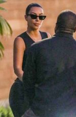 KIM KARDASHIAN and Kanye West at Cafe Habana in Malibu 08/31/2019