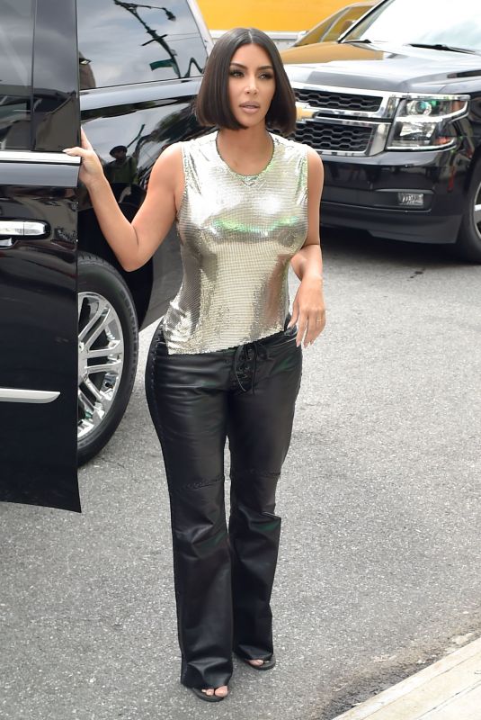 KIM KARDASHIAN Arrives at S by Serena Fashion Show in New York 09/10/2019