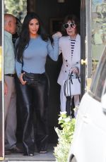 KIM KARDASHIAN Out for Lunch in Calabasas 09/19/2019