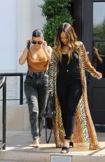 KOURTNEY KARDASHIAN and MALIKA HAQQ Out for Lunch in Los Angeles 09/16/2019