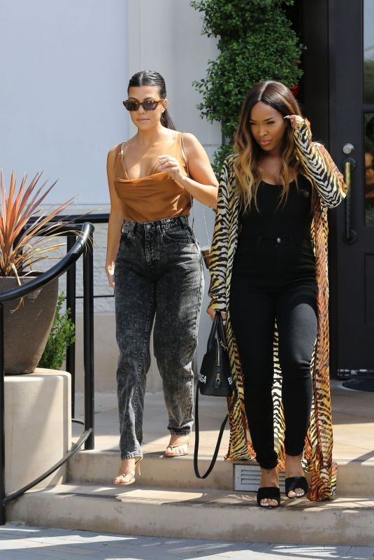 KOURTNEY KARDASHIAN and MALIKA HAQQ Out for Lunch in Los Angeles 09/16/2019