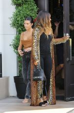 KOURTNEY KARDASHIAN and MALIKA HAQQ Out for Lunch in Los Angeles 09/16/2019