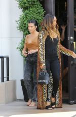 KOURTNEY KARDASHIAN and MALIKA HAQQ Out for Lunch in Los Angeles 09/16/2019