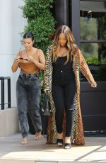 KOURTNEY KARDASHIAN and MALIKA HAQQ Out for Lunch in Los Angeles 09/16/2019