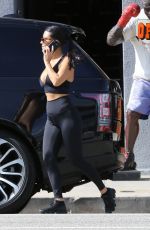 KOURTNEY KARDASHIAN in Tights Leaves Boxing Class in Los Angeles 09/18/2019