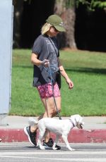 KRISTEN BELL Out with her Dog at Griffith Park in Los Angeles 09/16/2019