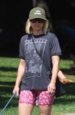 KRISTEN BELL Out with Her Dog in Los Angeles 09/18/2019