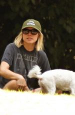KRISTEN BELL Out with Her Dog in Los Angeles 09/18/2019
